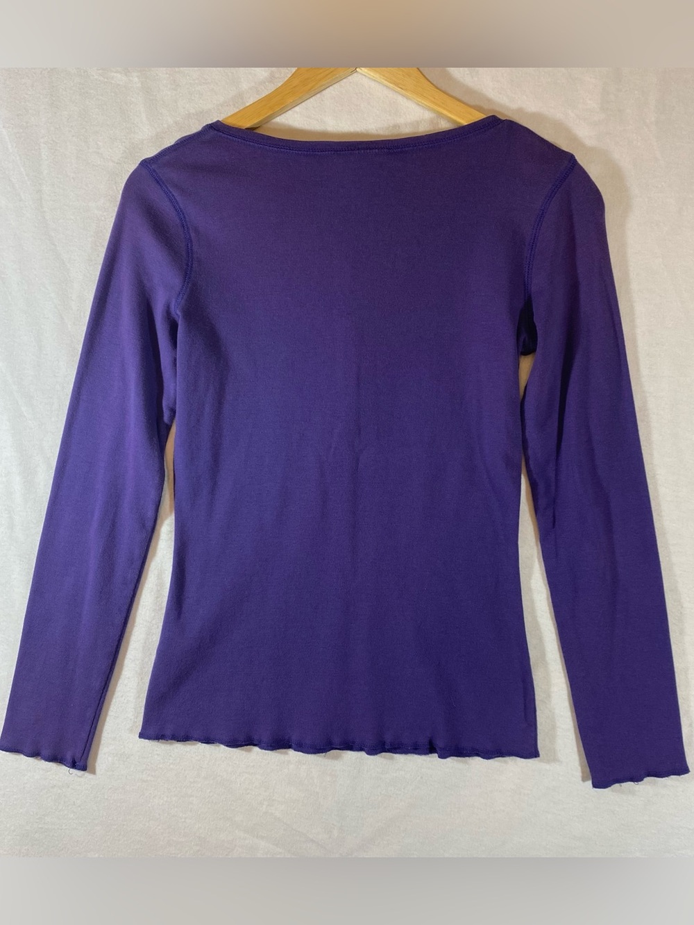 Harley-Davidson Women's Purple Long Sleeve Henley with Eagle Graphic Size XS - Picture 7 of 10